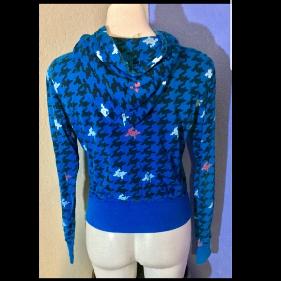 Blue Retro 8bit Hoodie Medium By  Loyal Army - Picture 1 of 3